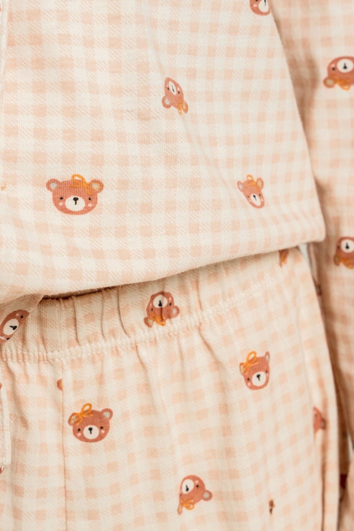 Rolypoly Anne Kız Cute Bears Krem Gömlek Pijama Takımı RP3917-A-V1