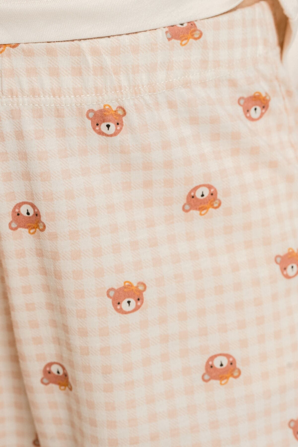Rolypoly Anne Kız Lovely Bear Krem Uzun Kol Pijama Takım RP3916-A-V1