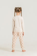 Rolypoly Anne Kız Lovely Bear Krem Uzun Kol Pijama Takım RP3916-A-V1