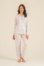 Rolypoly Anne Kız Teddy Bears Mor Gömlek Pijama Takımı RP3913-A-V2