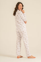 Rolypoly Anne Kız Teddy Bears Mor Gömlek Pijama Takımı RP3913-A-V2