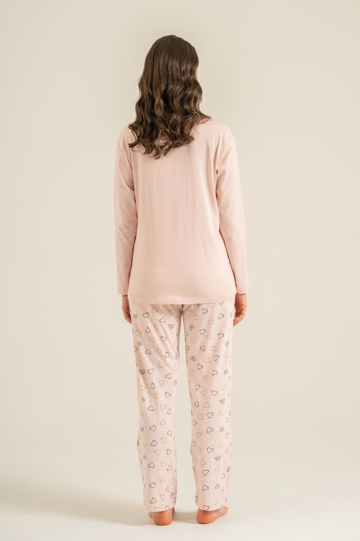 Rolypoly Anne Kız Who Needs A Hug Pembe Uzun Kol Pijama Takım RP3902-A-V1