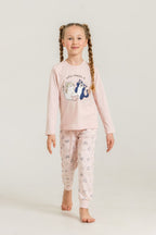 Rolypoly Anne Kız Who Needs A Hug Pembe Uzun Kol Pijama Takım RP3902-A-V1