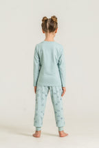 Rolypoly Anne Kız Who Needs A Hug Yeşil Uzun Kol Pijama Takım RP3902-A-V2