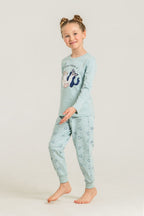 Rolypoly Anne Kız Who Needs A Hug Yeşil Uzun Kol Pijama Takım RP3902-A-V2