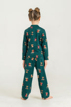 Rolypoly Anne Kız Winter Bear Yeşil Gömlek Pijama Takımı RP3919-A-V1