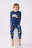 Rolypoly Erkek Çocuk Kışlık Regular Fit Mavi Pijama Takımı RP3420-C-V2