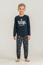Rolypoly Erkek Çocuk Be Cool Lacivert Uzun Kol Pijama Takım RP3870-C-V1