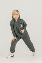 Rolypoly Erkek Çocuk Believe In Yourself Haki Eşofman Takımı RP3882-C-V1