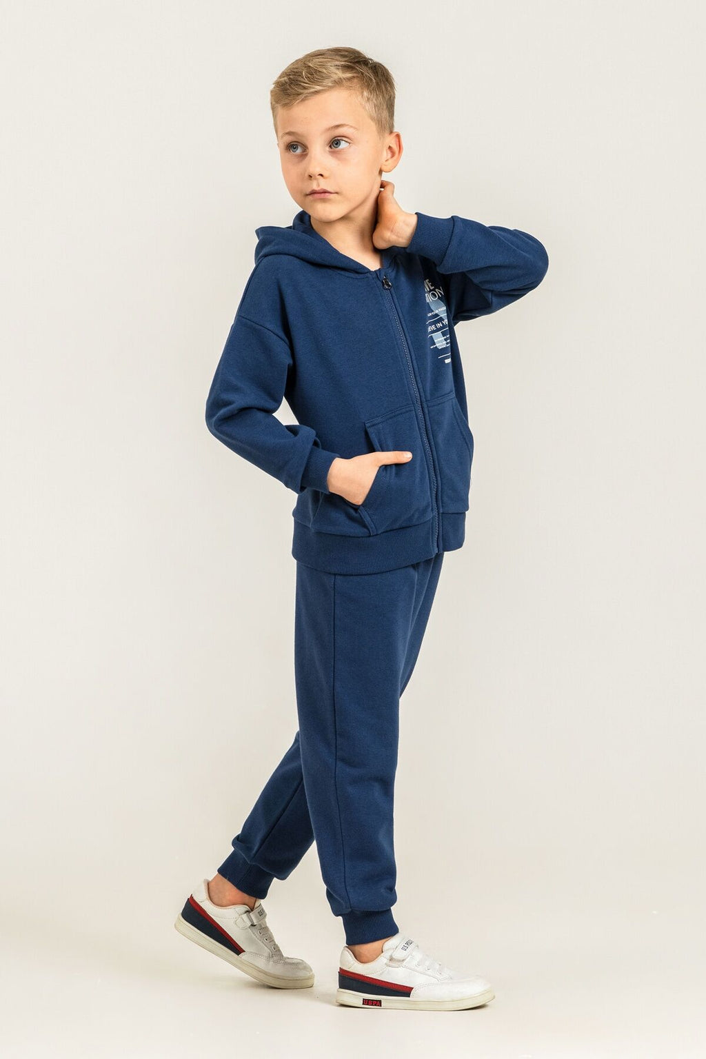 Rolypoly Erkek Çocuk Believe In Yourself Lacivert Eşofman Takımı RP3882-C-V3
