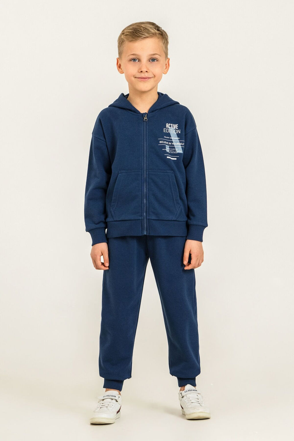 Rolypoly Erkek Çocuk Believe In Yourself Lacivert Eşofman Takımı RP3882-C-V3