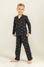 Rolypoly Erkek Çocuk Colorful Dinos Siyah Gömlek Pijama Takımı RP3867-C-V2