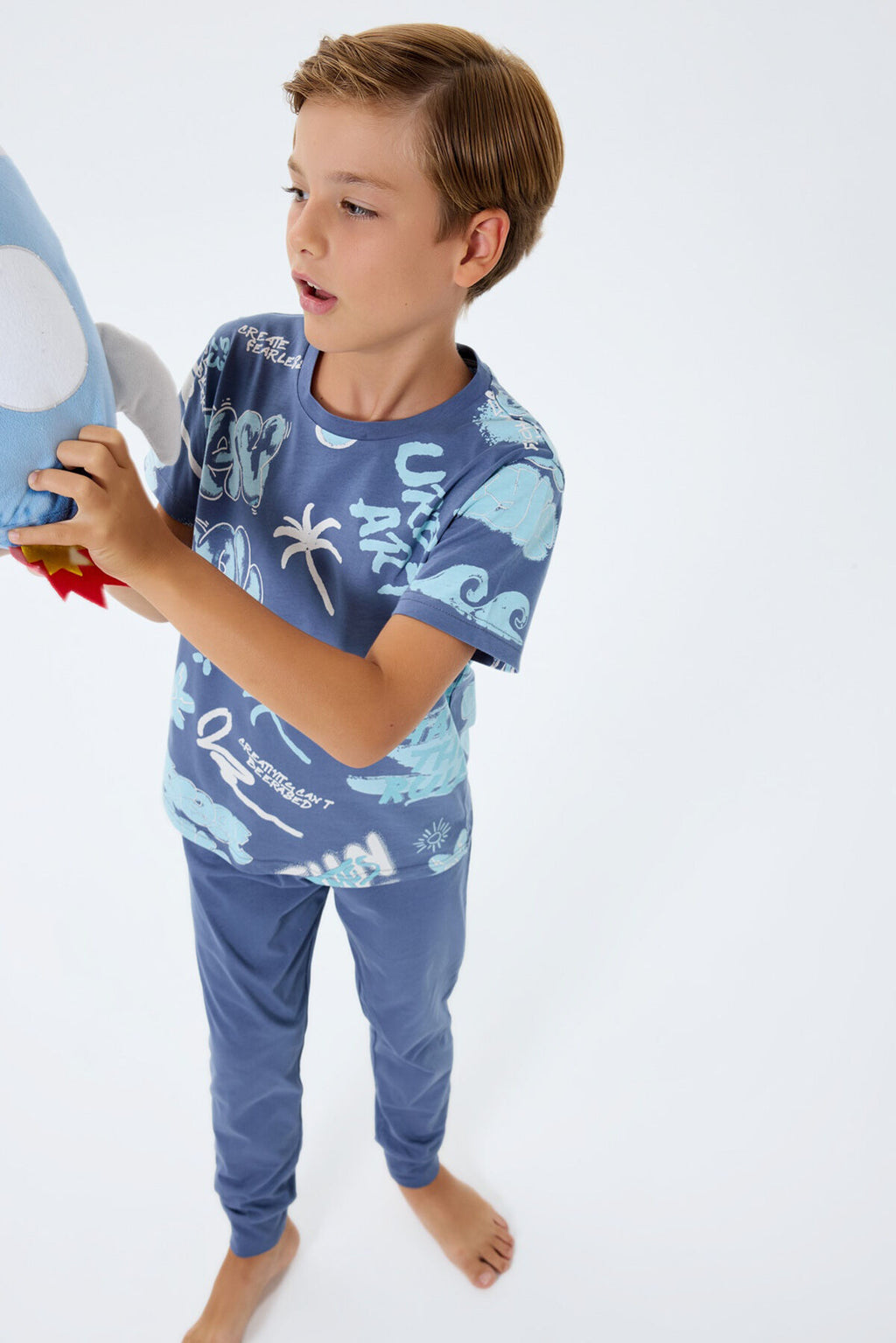 Rolypoly Erkek Çocuk Lacivert Pijama Takım