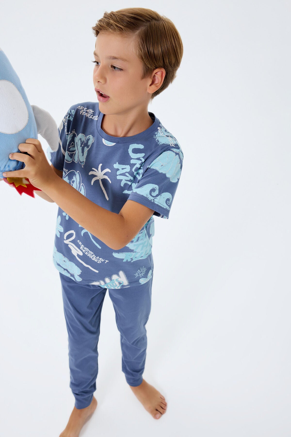 Rolypoly Erkek Çocuk Lacivert Pijama Takım