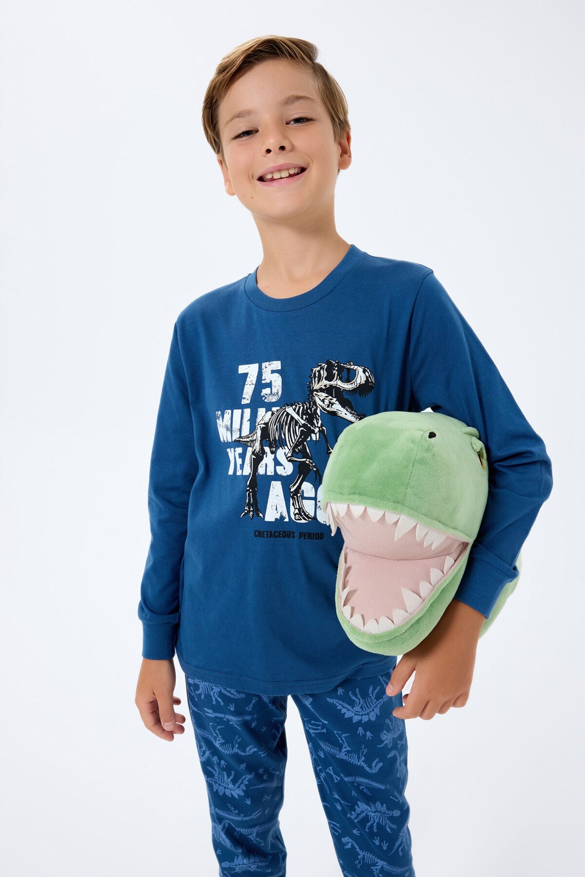Rolypoly Erkek Çocuk Lacivert Uzun Pijama Takım