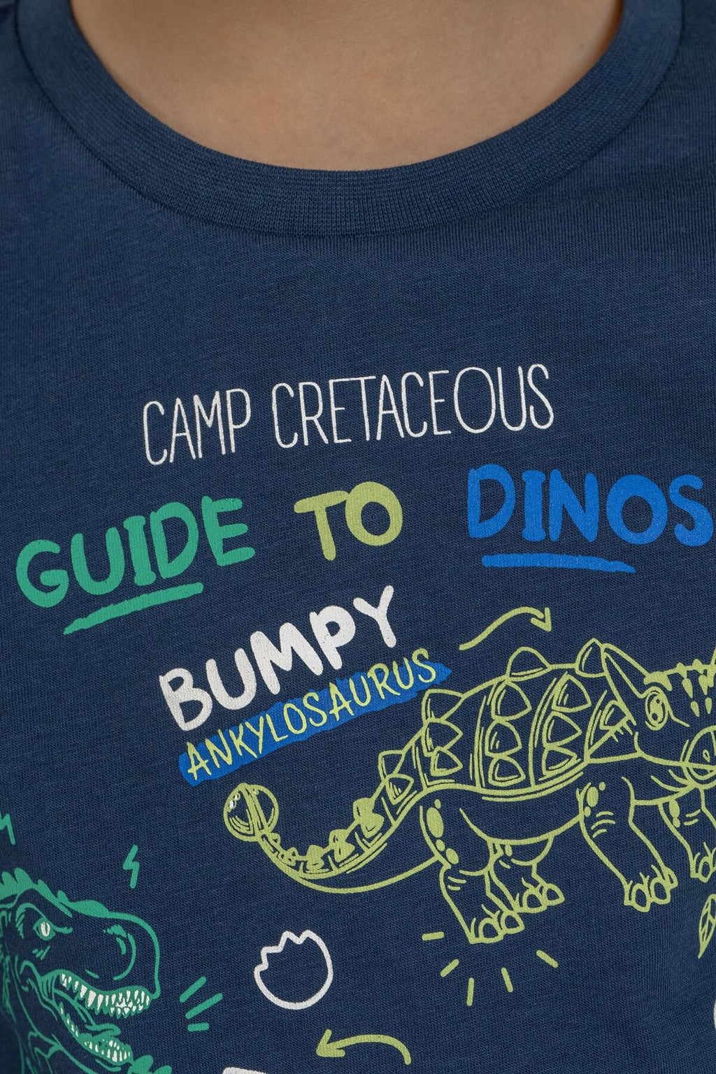 Rolypoly Erkek Çocuk Mavi Guide To Dinos Uzun Kol Pijama Takım RP3861-C-V1