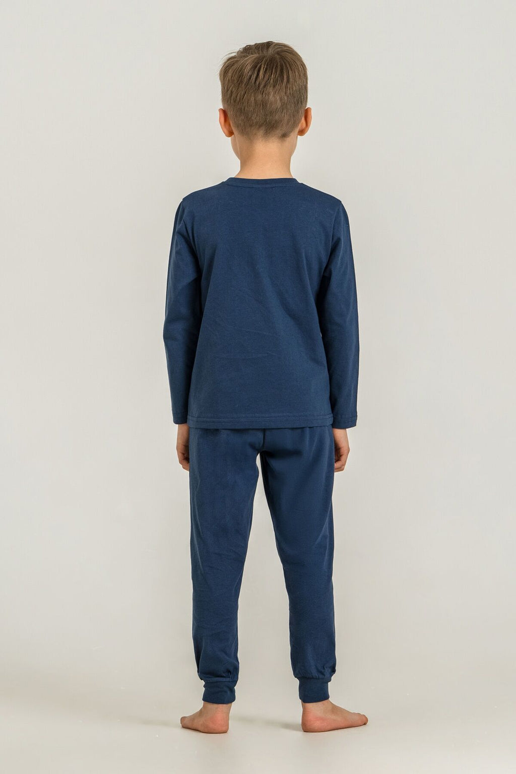Rolypoly Erkek Çocuk Mavi Guide To Dinos Uzun Kol Pijama Takım RP3861-C-V1