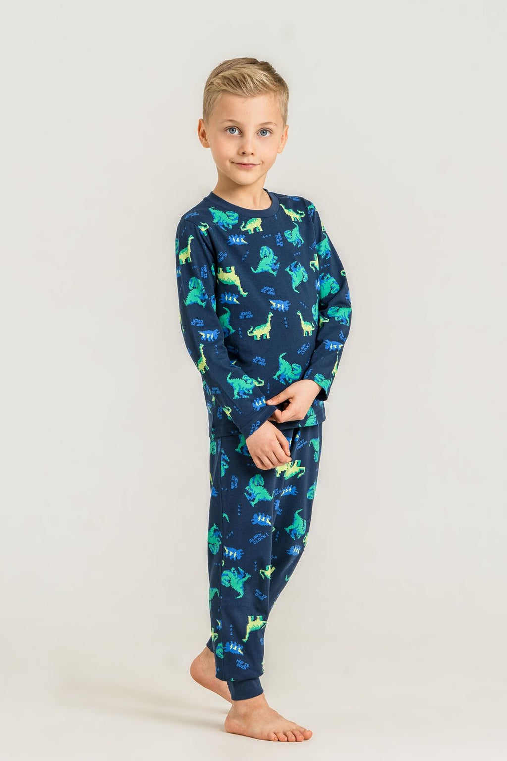 Rolypoly Erkek Çocuk Nap Is Over Mavi Uzun Kol Pijama Takım RP3887-C-V1