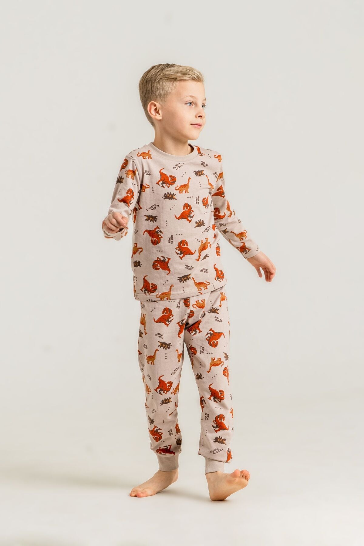 Rolypoly Erkek Çocuk Nap Is Over Sarı Uzun Kol Pijama Takım RP3887-C-V2