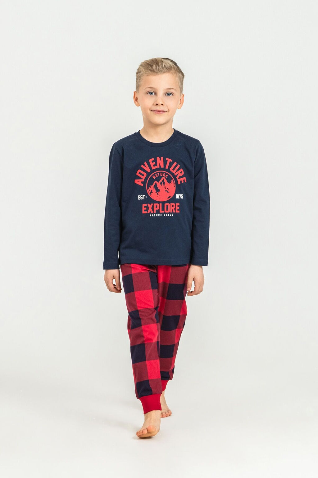 Rolypoly Erkek Çocuk Nature Calls Lacivert Uzun Kol Pijama Takım RP3873-C-V1