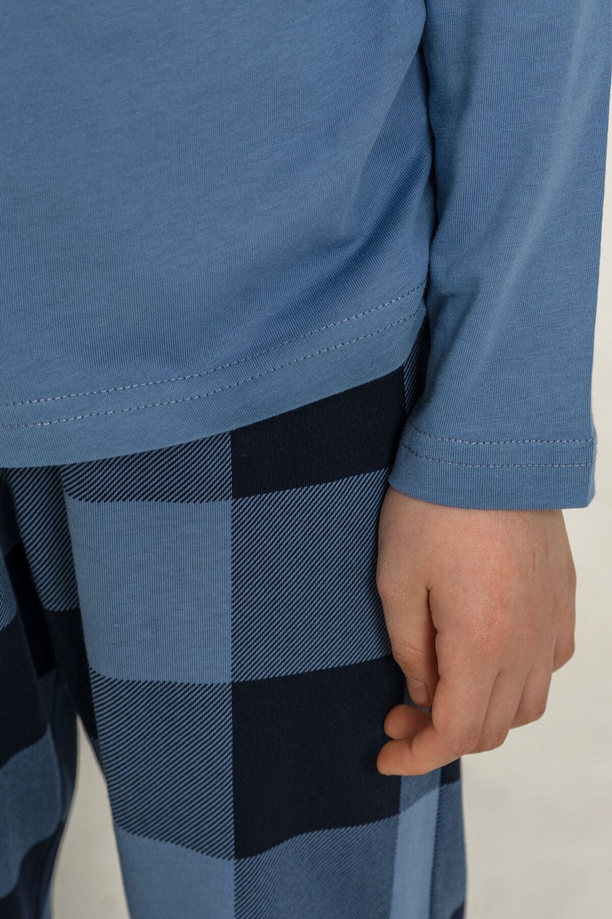 Rolypoly Erkek Çocuk Nature Calls Mavi Uzun Kol Pijama Takım RP3873-C-V2