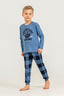 Rolypoly Erkek Çocuk Nature Calls Mavi Uzun Kol Pijama Takım RP3873-C-V2