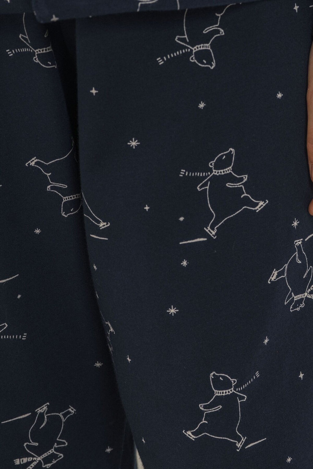 Rolypoly Erkek Çocuk Polar Bear Lacivert Gömlek Pijama Takımı RP3865-C-V1