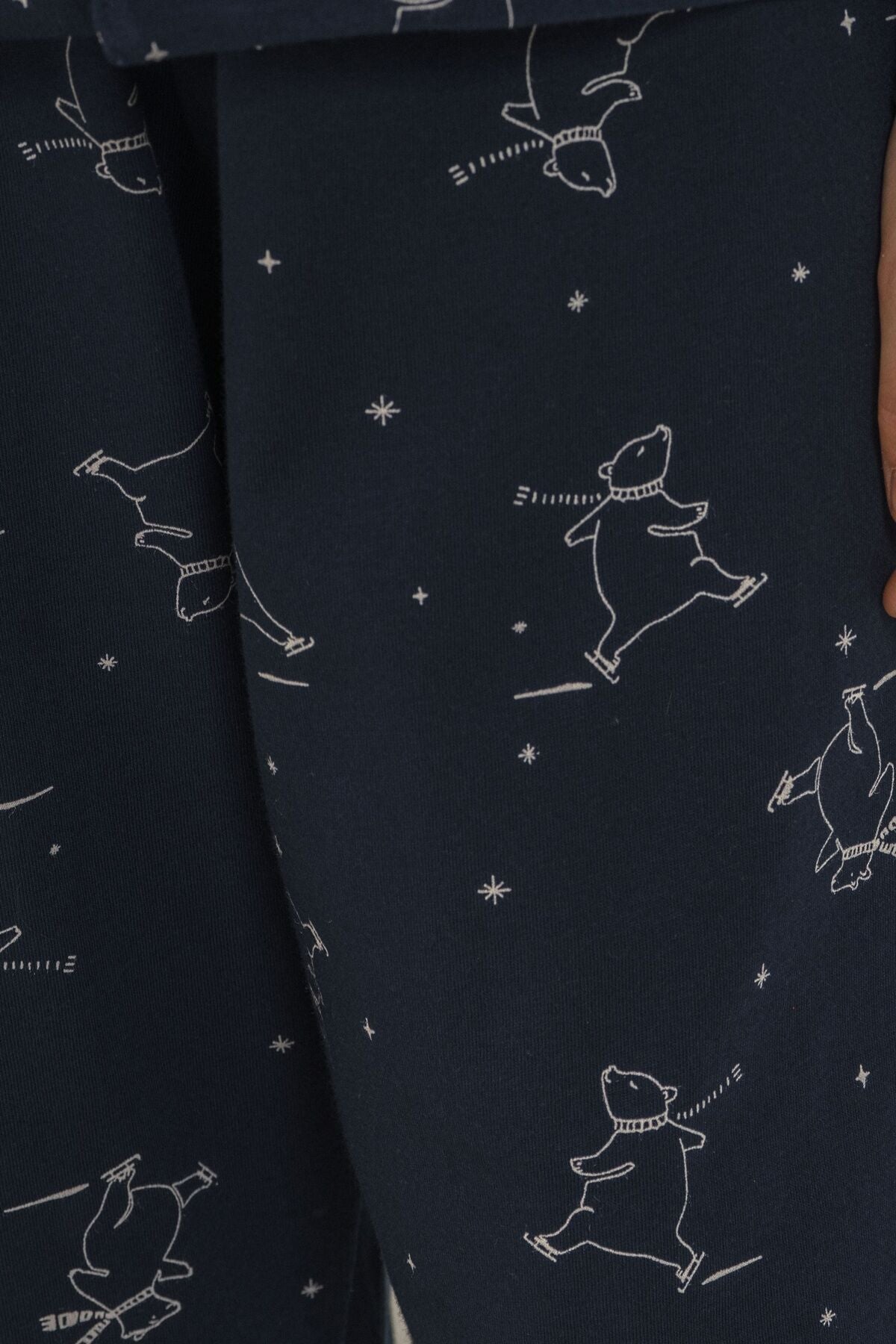Rolypoly Erkek Çocuk Polar Bear Lacivert Gömlek Pijama Takımı RP3865-C-V1