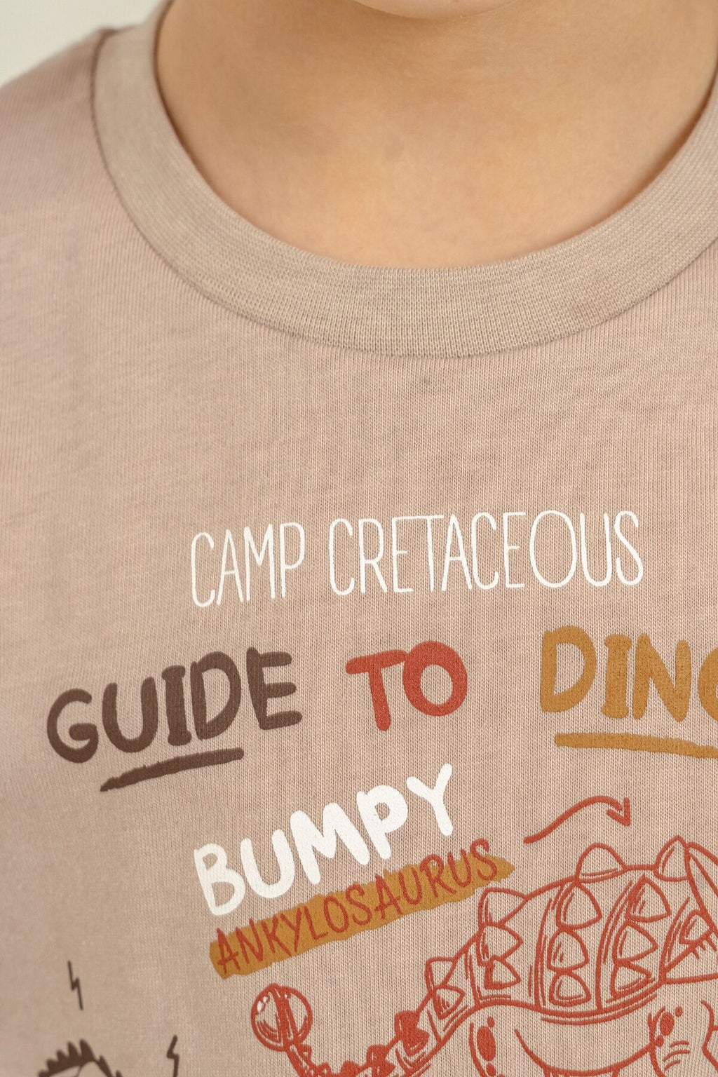 Rolypoly Erkek Çocuk Sarı Guide To Dinos Uzun Kol Pijama Takım RP3861-C-V2