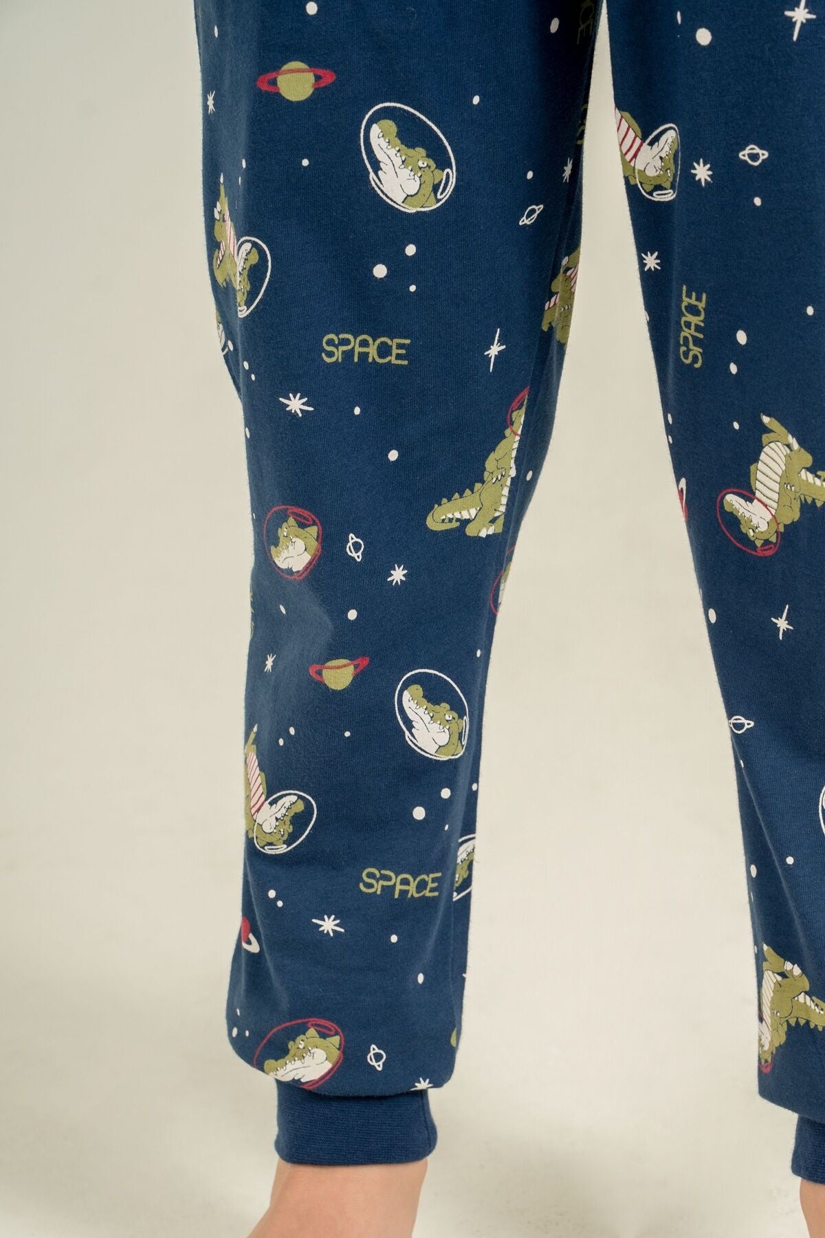Rolypoly Erkek Çocuk Space Explorer Lacivert Uzun Kol Pijama Takım RP3862-C-V1