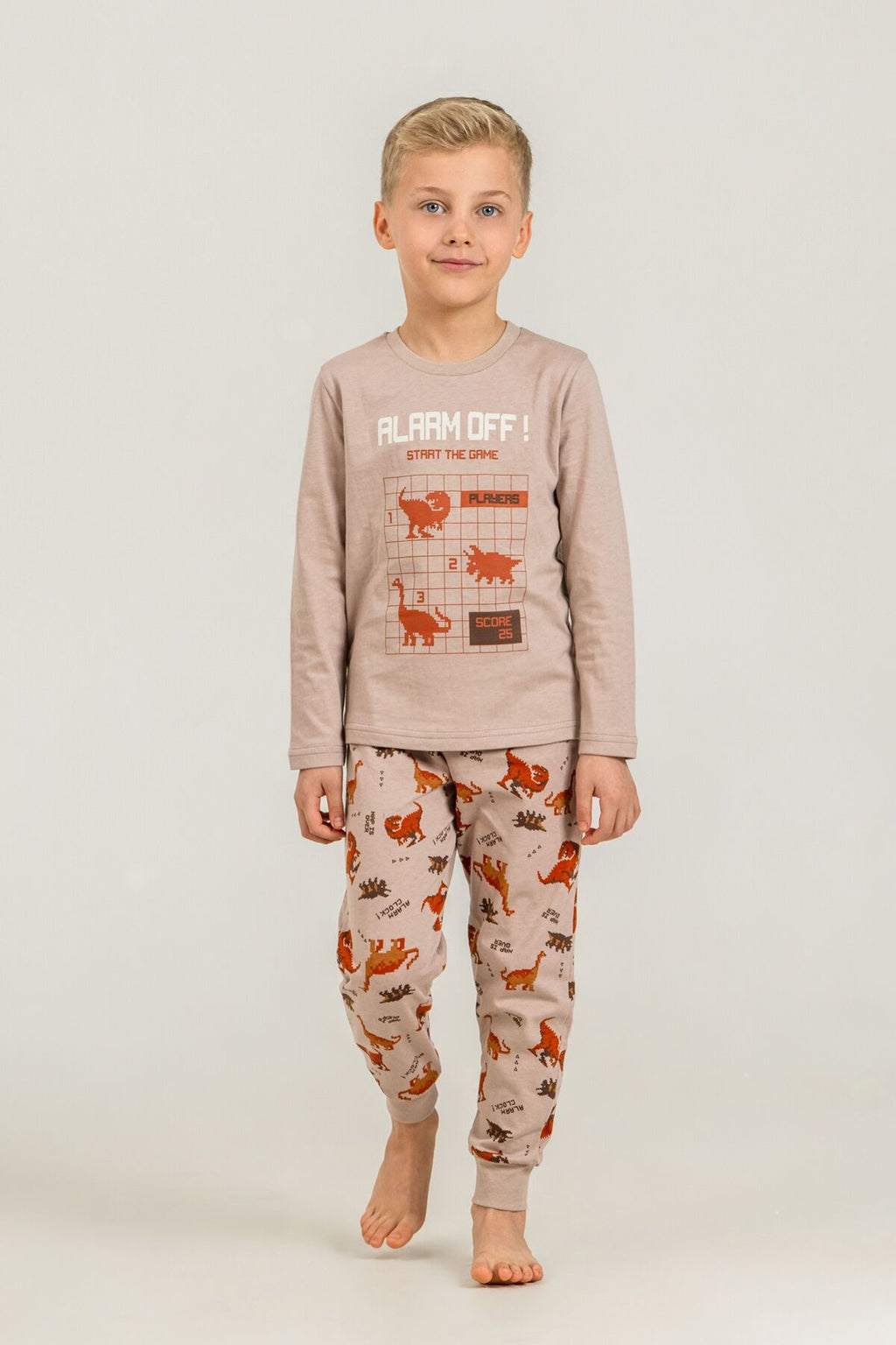 Rolypoly Erkek Çocuk Start The Game Sarı Uzun Kol Pijama Takım RP3860-C-V2