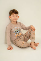 Rolypoly Erkek Çocuk The Best One Sarı Uzun Kol Pijama Takım RP3874-C-V1