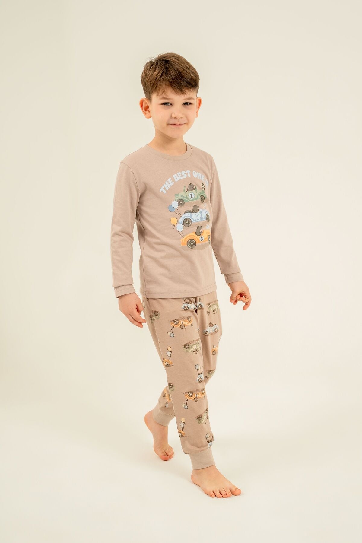 Rolypoly Erkek Çocuk The Best One Sarı Uzun Kol Pijama Takım RP3874-C-V1 Ürün ana görseli