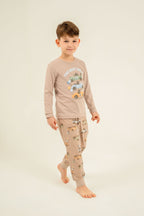 Rolypoly Erkek Çocuk The Best One Sarı Uzun Kol Pijama Takım RP3874-C-V1