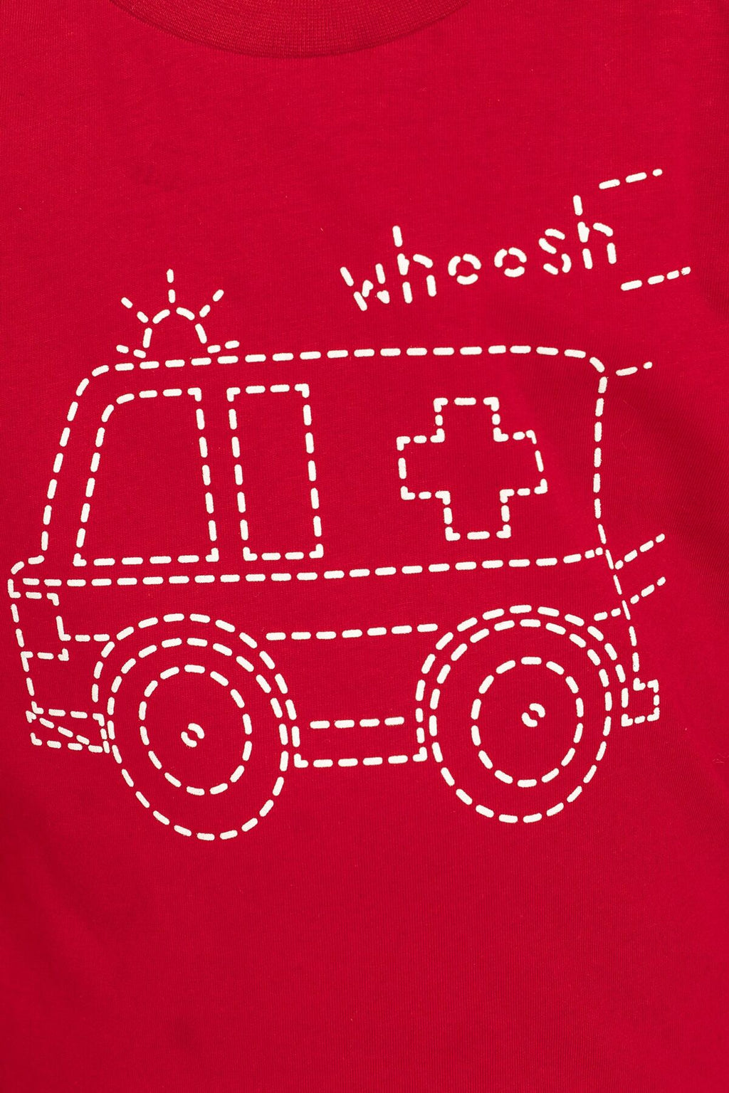 Rolypoly Erkek Çocuk Whoosh Ambulance Kırmızı Uzun Kol Pijama Takım RP3871-C-V1