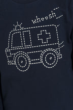 Rolypoly Erkek Çocuk Whoosh Ambulance Lacivert Uzun Kol Pijama Takım RP3871-C-V2
