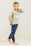 Rolypoly Erkek Çocuk Yeşil Space Adventure Uzun Kol Pijama Takım RP3863-C-V1