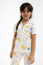 Fruits Vanilya Kız Çocuk Gömlek Pijama Takımı