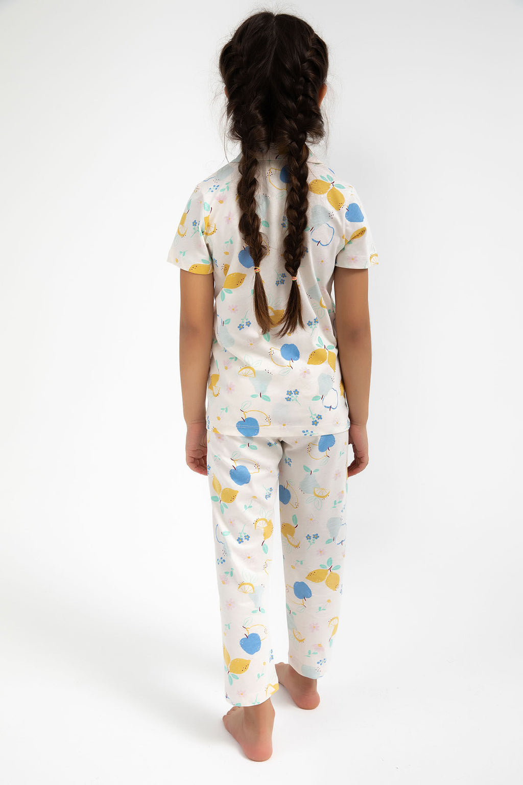 Fruits Vanilya Kız Çocuk Gömlek Pijama Takımı