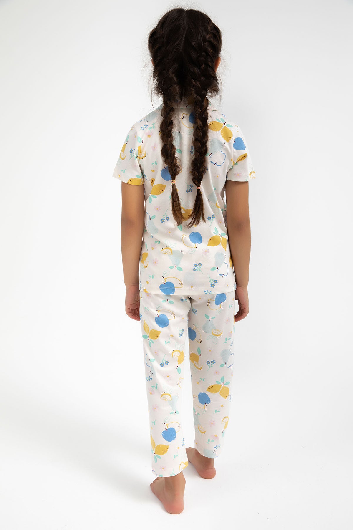 Fruits Vanilya Kız Çocuk Gömlek Pijama Takımı