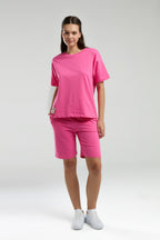 Rolypoly Kadın Yazlık Regular Fit Pembe Bermuda RP3592-S-V2