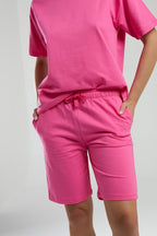 Rolypoly Kadın Yazlık Regular Fit Pembe Bermuda RP3592-S-V2