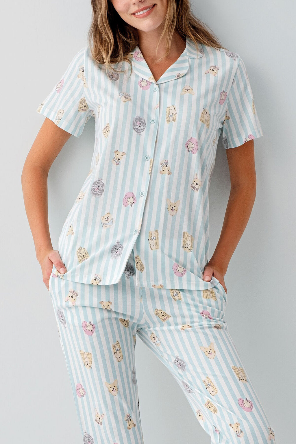 Rolypoly Kadın Yeşil Gömlek Pijama
