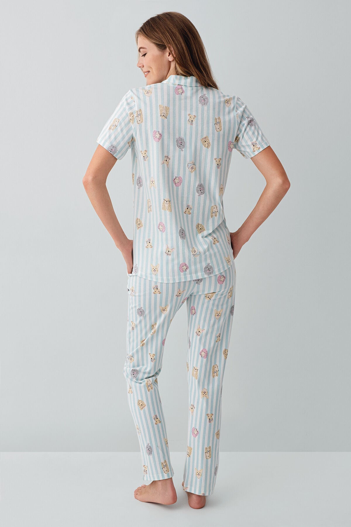 Rolypoly Kadın Yeşil Gömlek Pijama