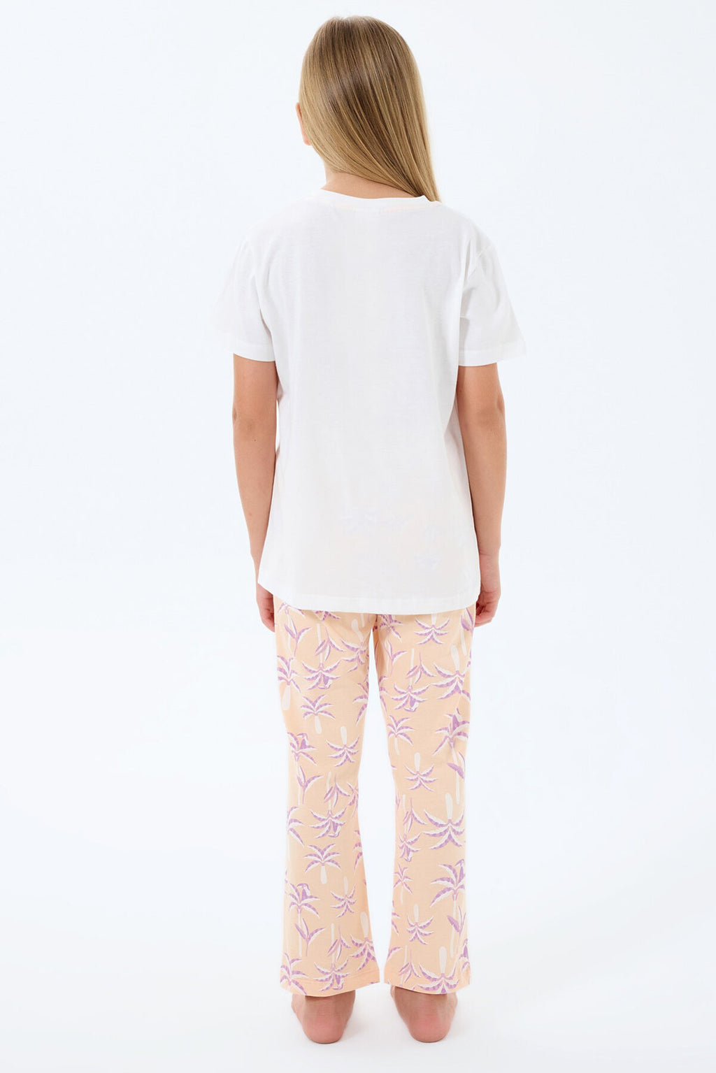 Rolypoly Kız Çocuk Beyaz Pijama Takım