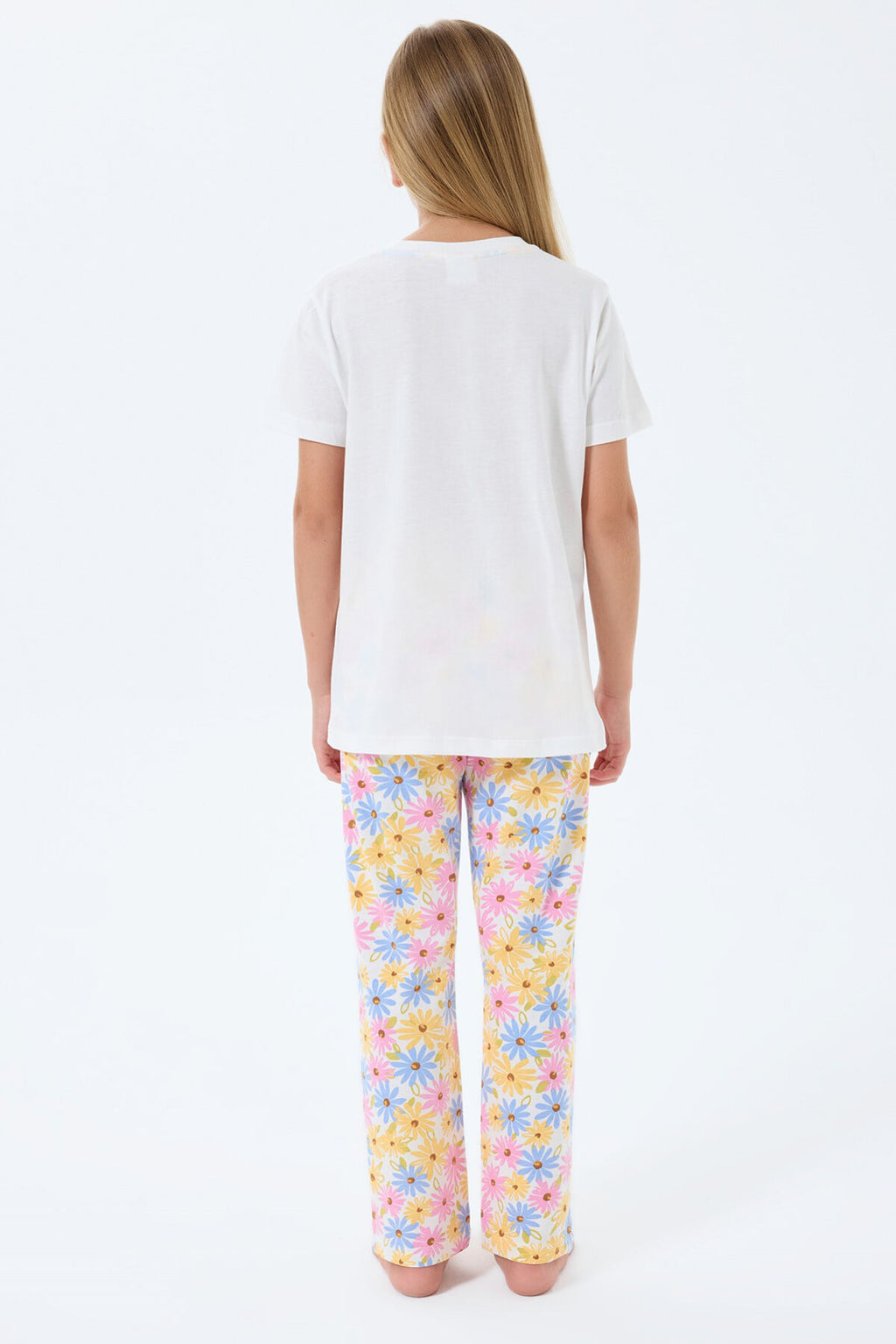 Rolypoly Kız Çocuk Beyaz Pijama Takım