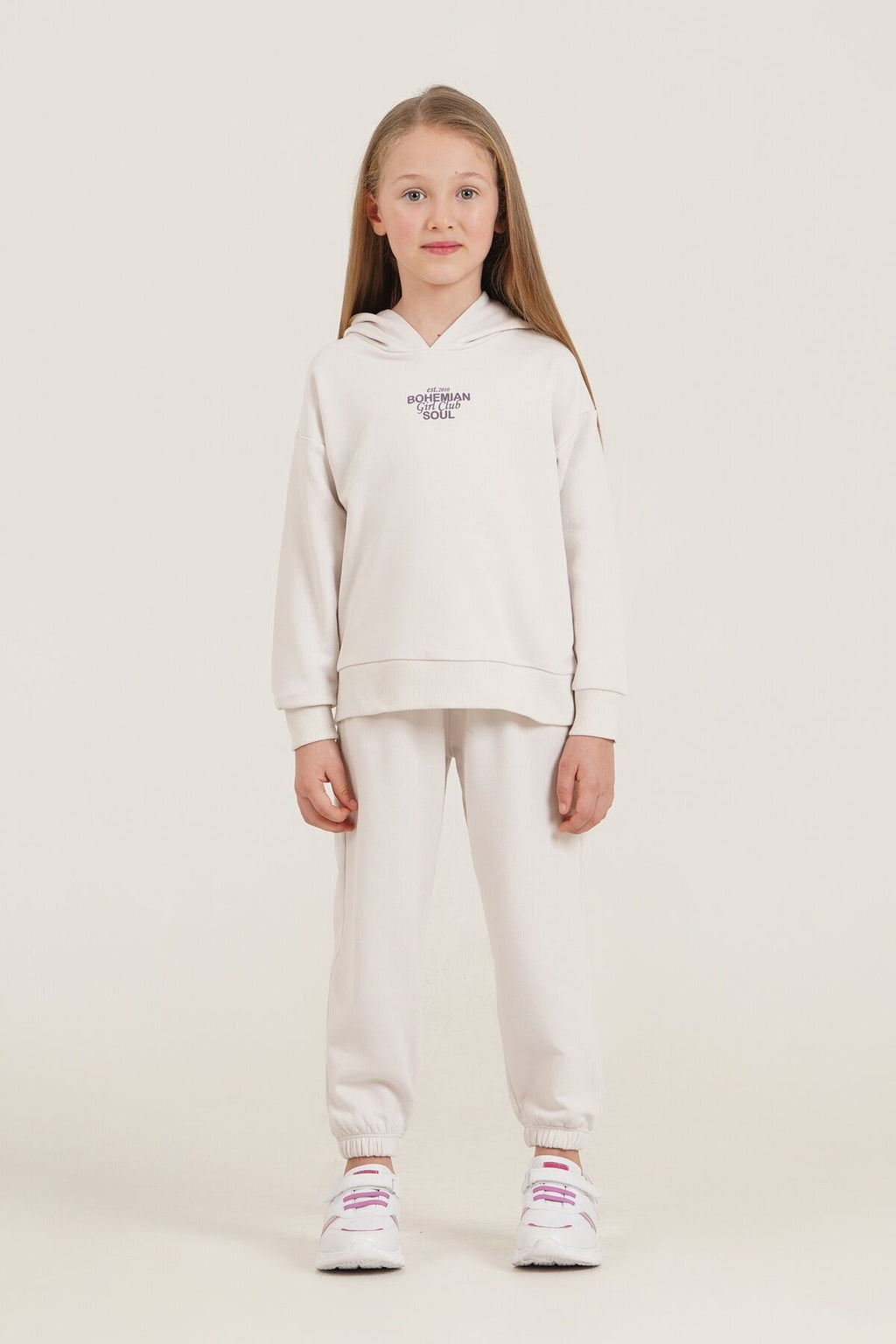 Rolypoly Kız Çocuk Bohemian Soul Beyaz Eşofman Takımı RP3920-C-V2