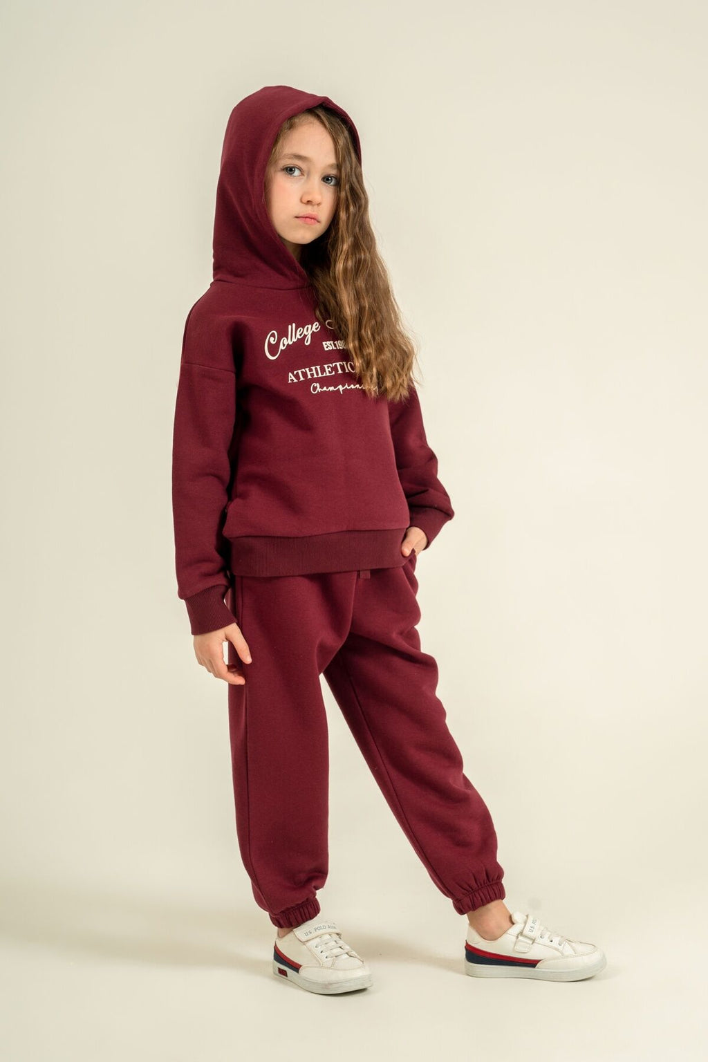 Rolypoly Kız Çocuk College League Mor Eşofman Takımı RP3925-C-V2