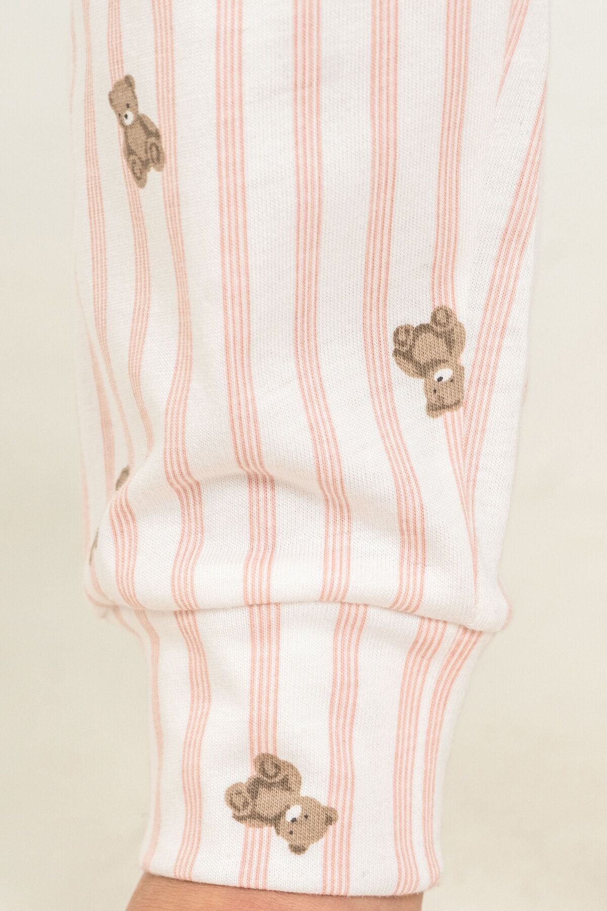 Rolypoly Kız Çocuk Cool Bear Beyaz Uzun Kol Pijama Takım RP3912-C-V1