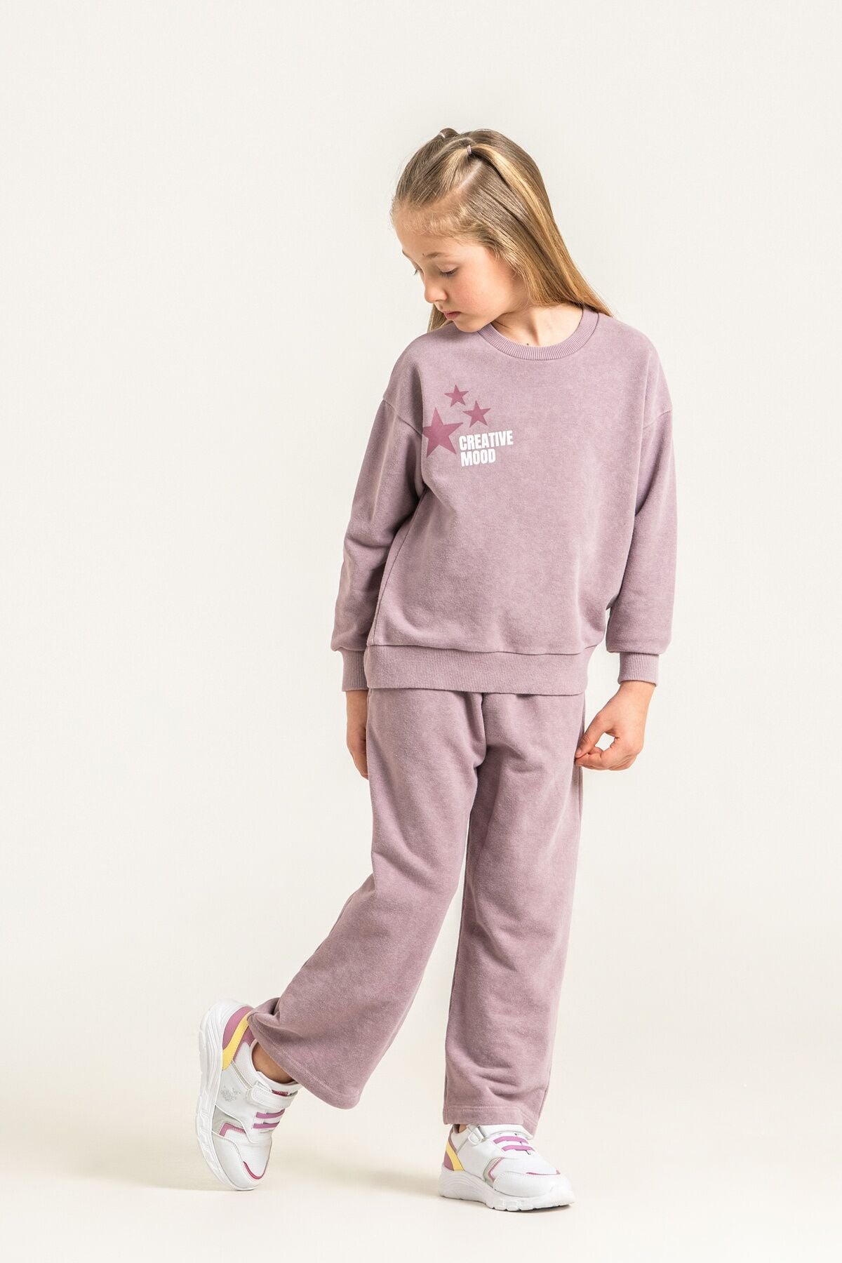 Rolypoly Kız Çocuk Creative Mood Mavi Eşofman Takımı RP3927-C-V3